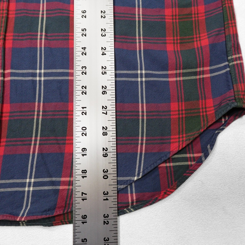 RALPH LAUREN Men's XL Red‎ Blue Green Plaid Classic Fit Button Down Dress Shirt - Picture 7 of 7